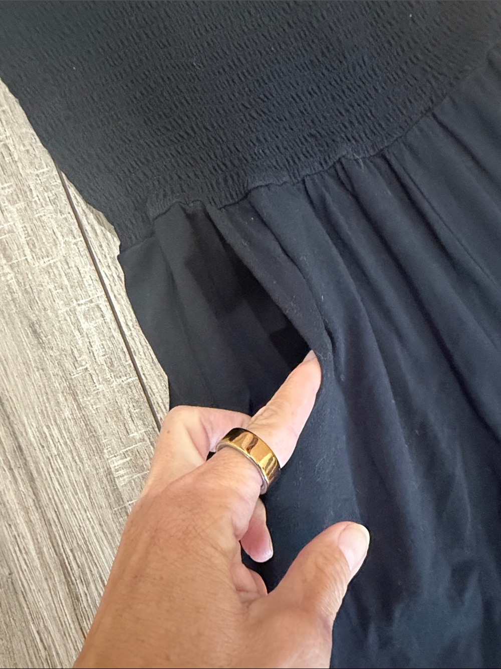 bobi Black Strapless Wide-Leg Jumpsuit - Picture 2 of 4